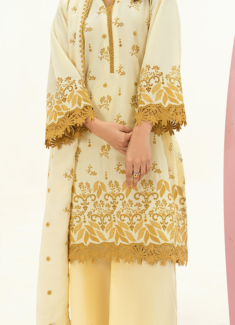 Embroidered 3 PC Suit