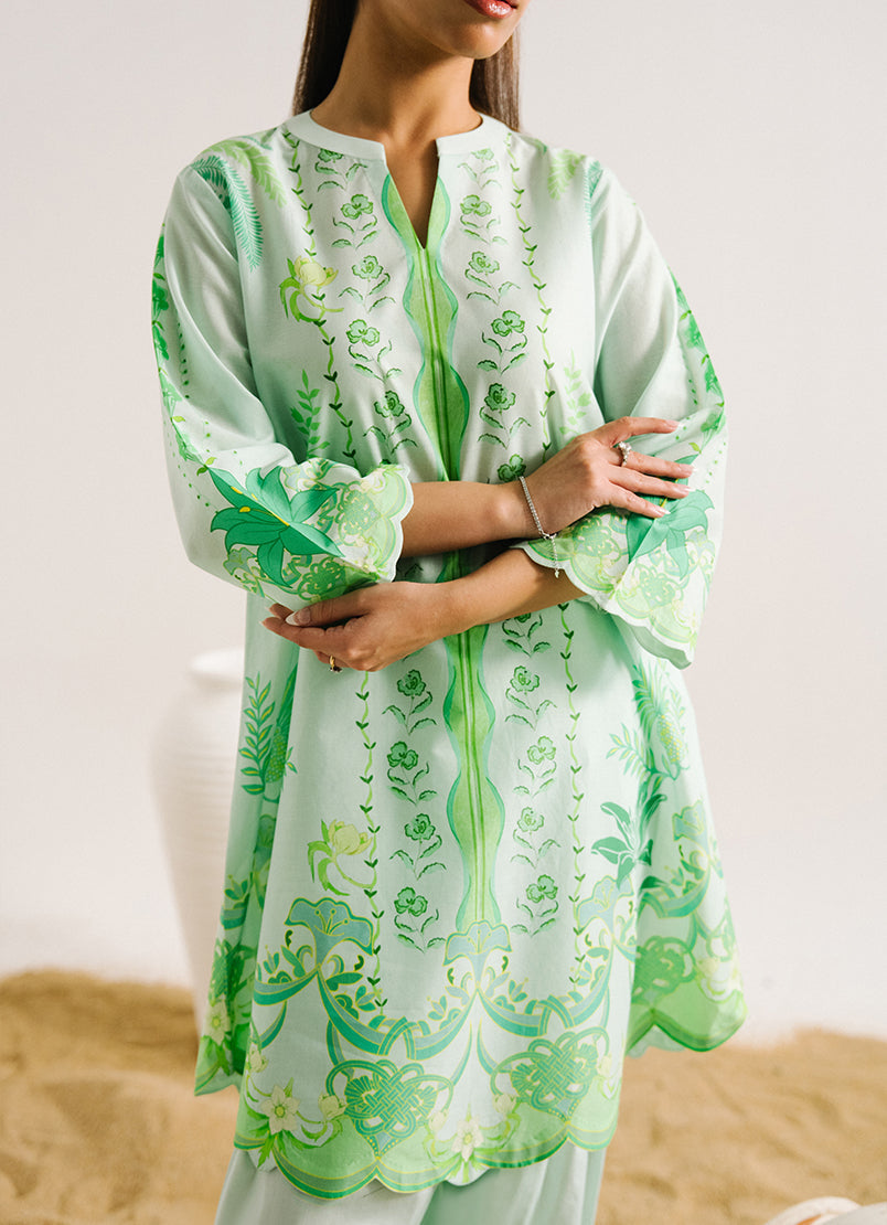 Printed Solid CO-ORD Set