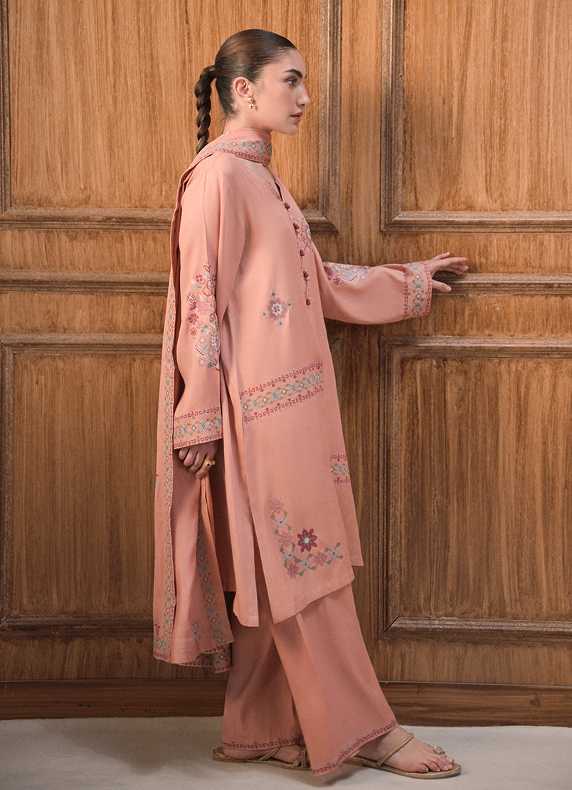 3 PC Embroidered Suit