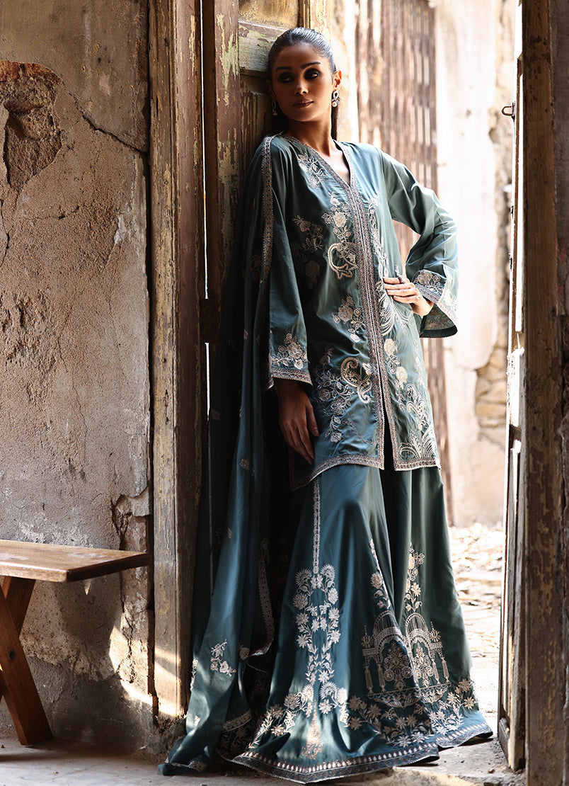 3 PC Kohsar Gharara Set