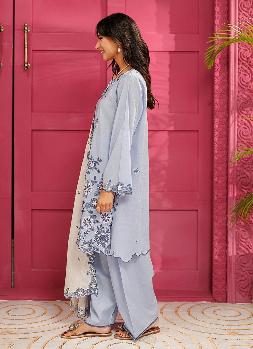 Embroidered 3 PC Suit