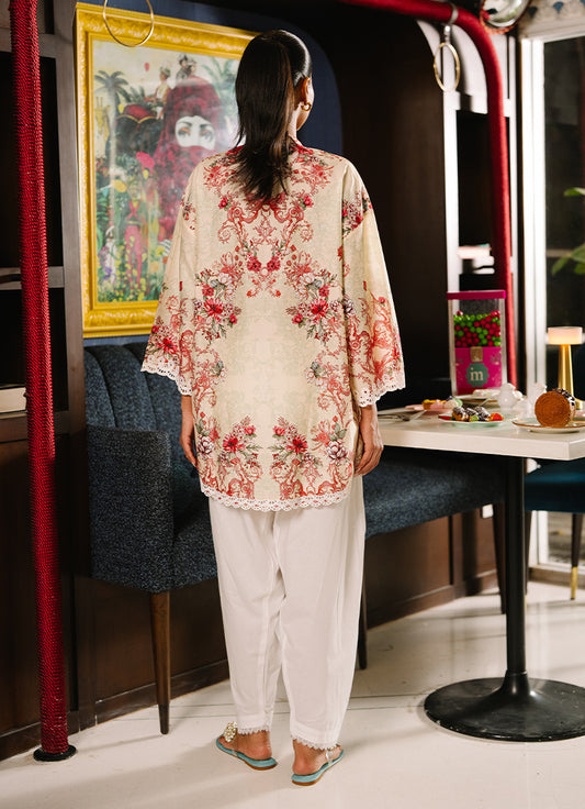 Printed Embroidered Kurta