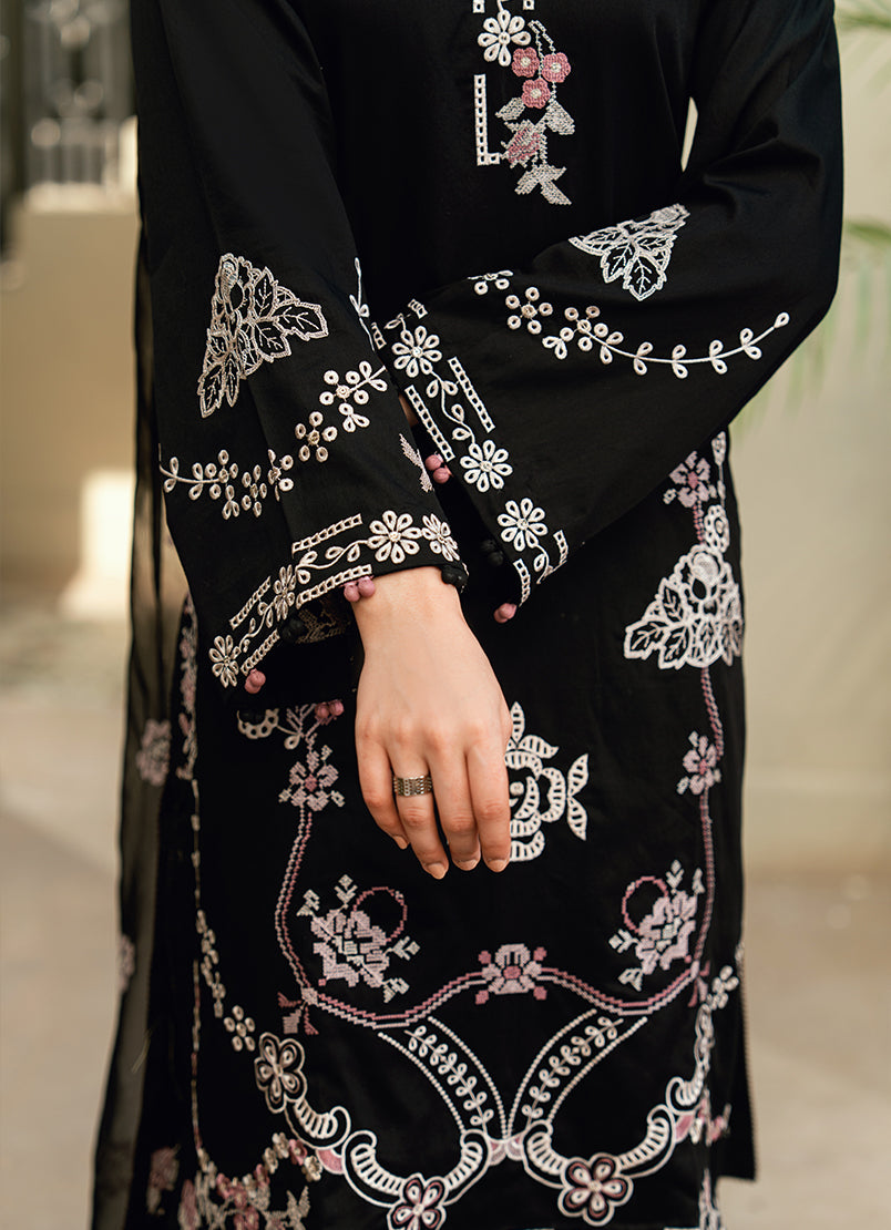 Embroidered 3 PC Suit