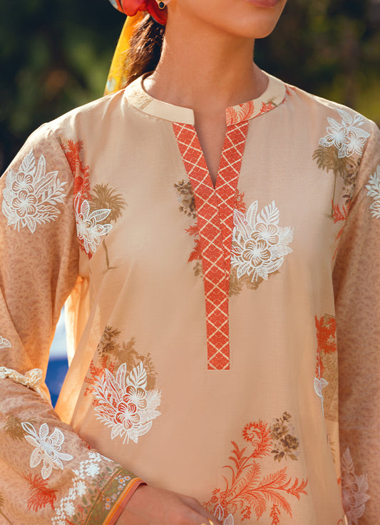 Printed Embroidered CO-ORD Set