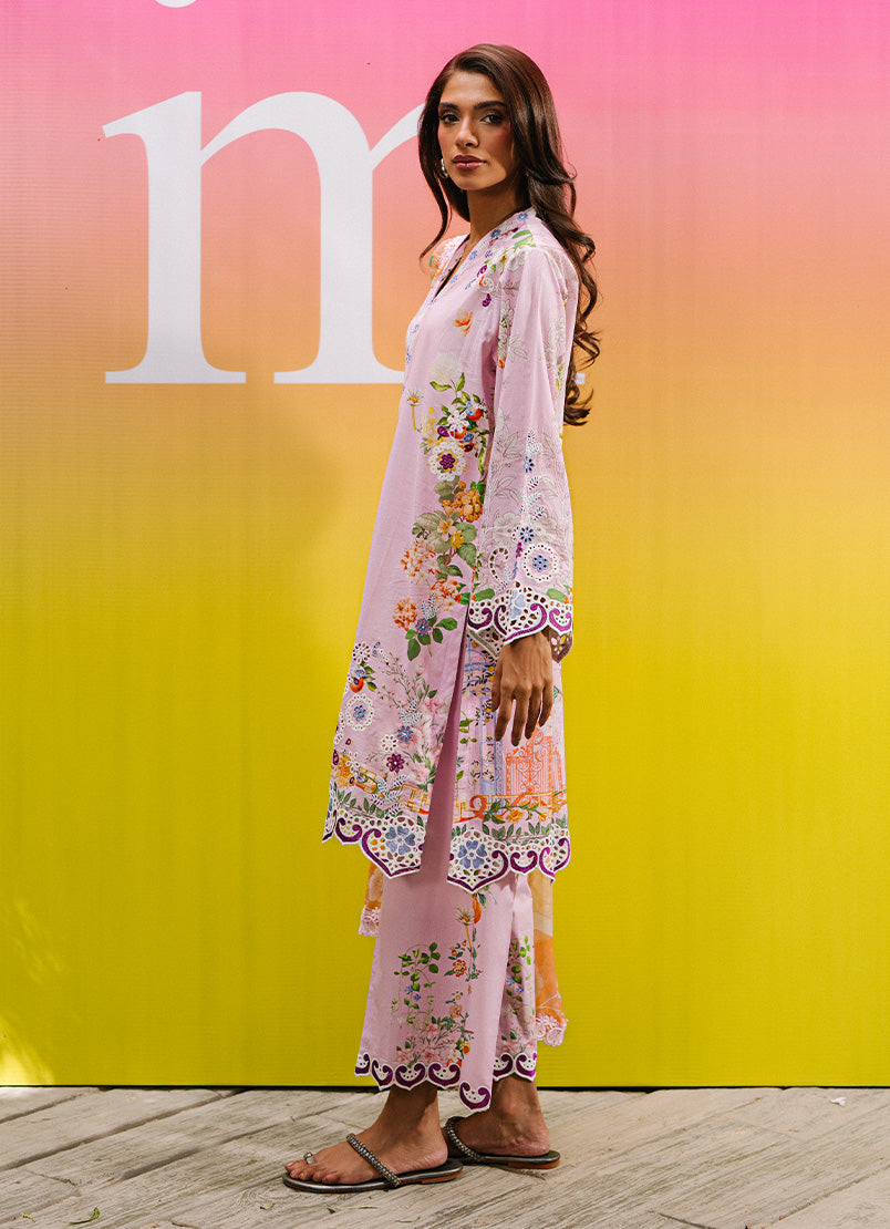 Printed Embroidered 3 PC Suit