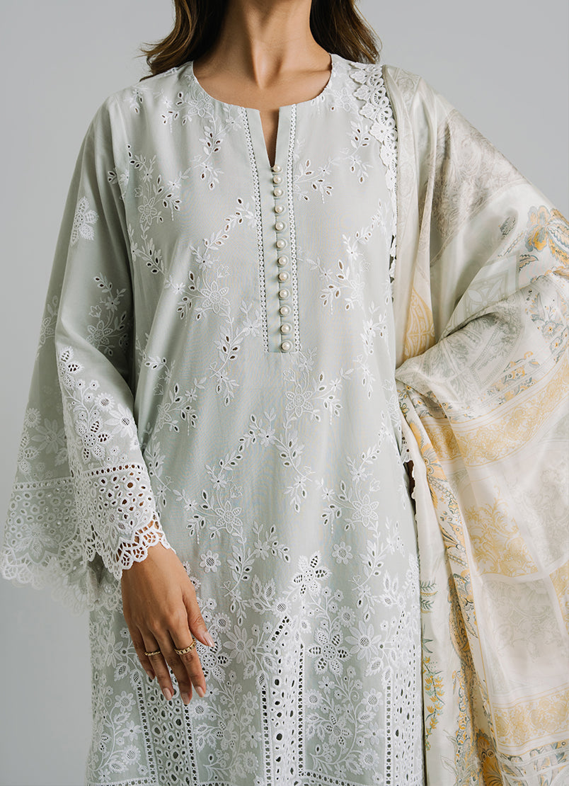 3 PC Embroidered Suit