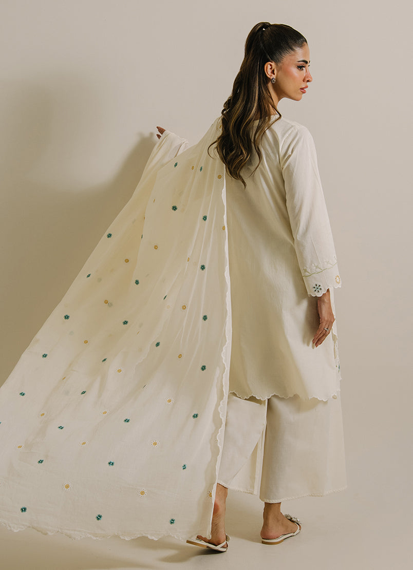 3PC Embroidered Suit