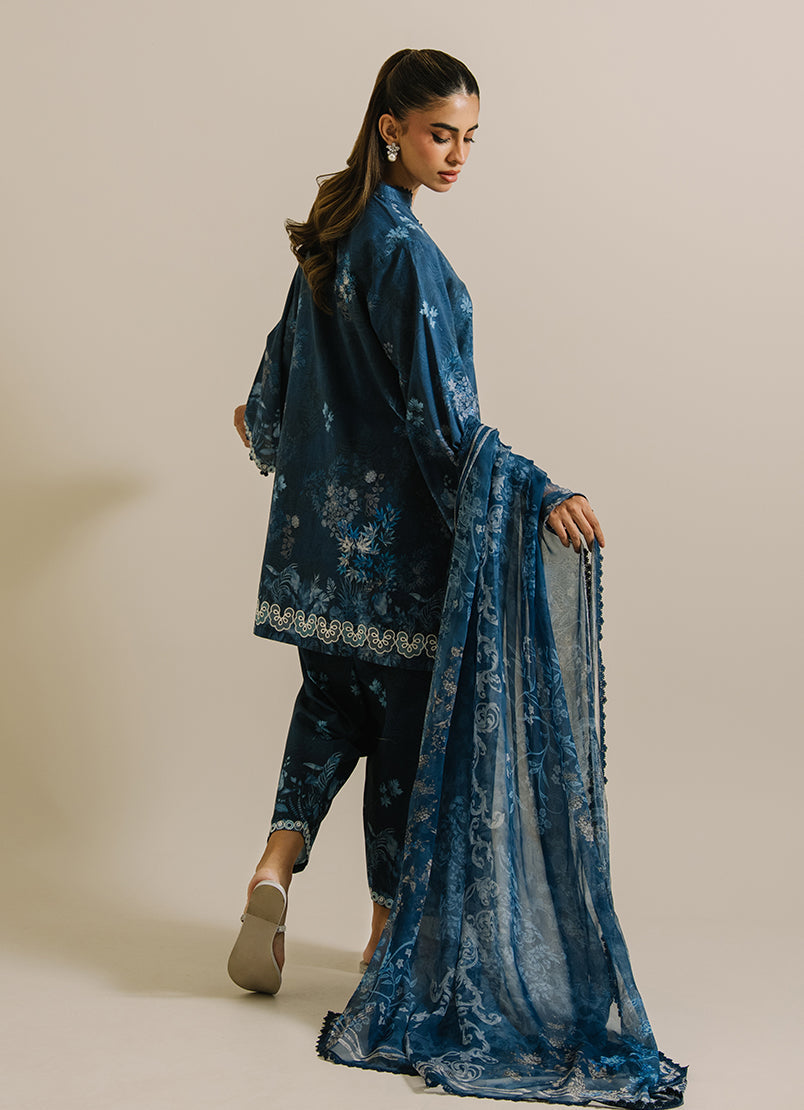 3 PC Printed Embroidered Suit