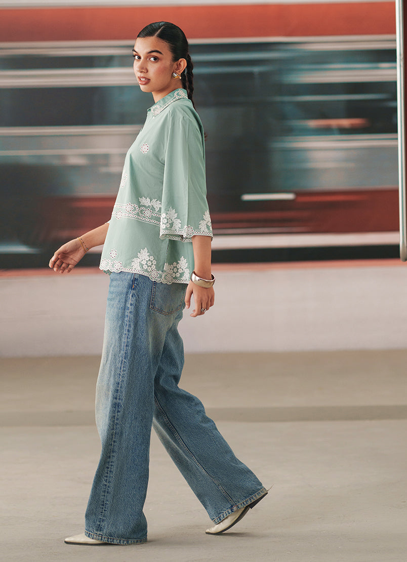 Embroidered Top