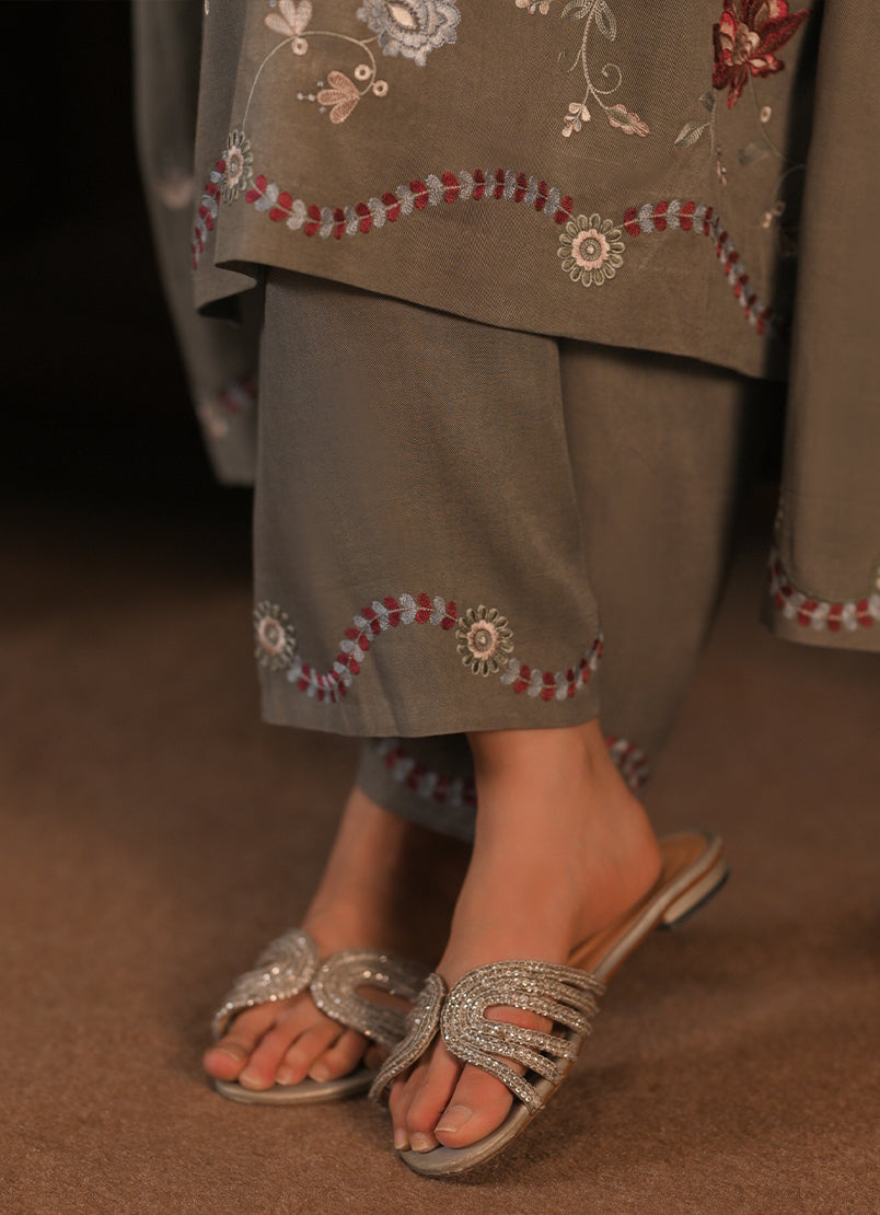 3 PC Embroidered Suit