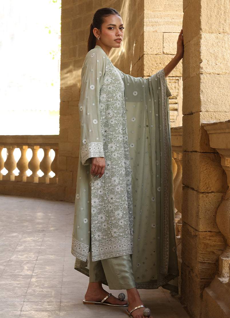 3 PC Embroidered Suit