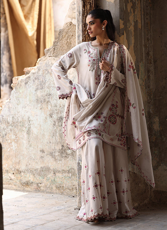 3 PC Saaz Gharara Set