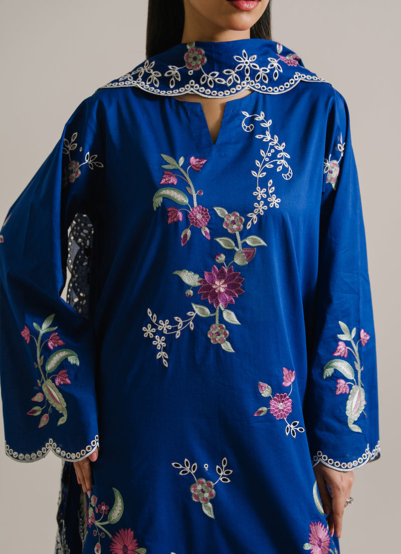 3PC Embroidered Suit