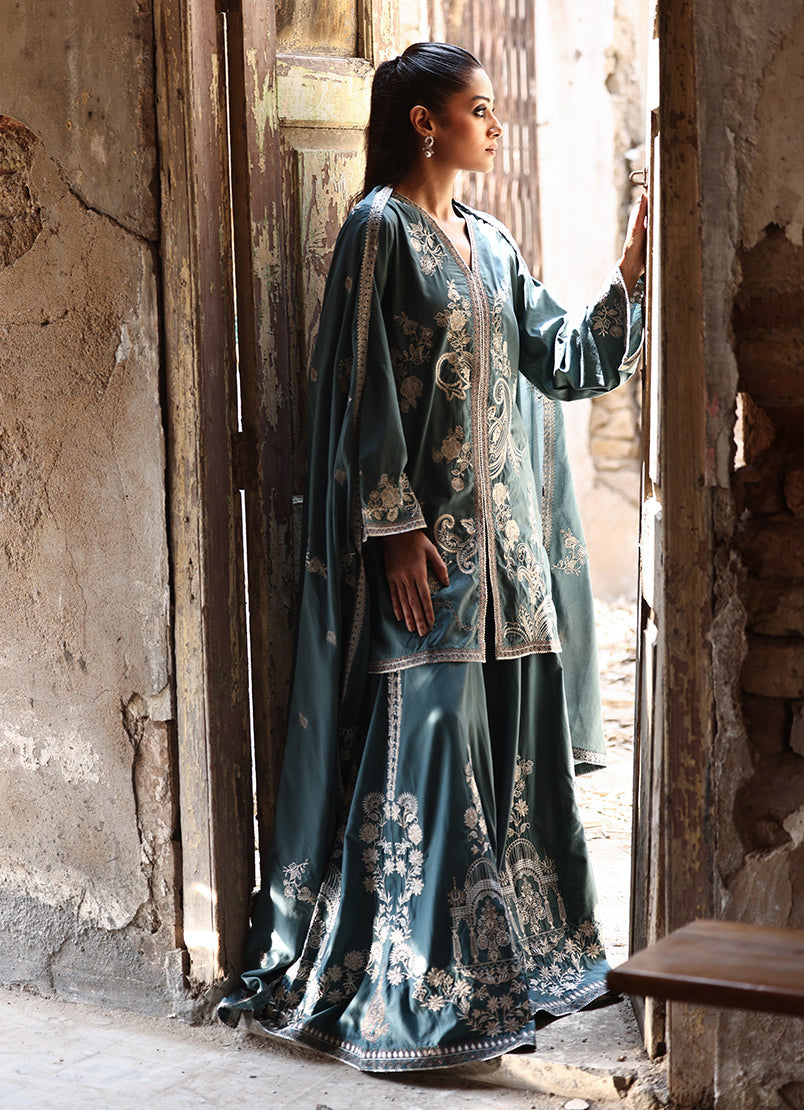 3 PC Kohsar Gharara Set