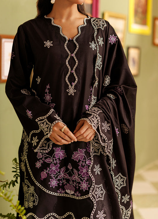 Embroidered 3 PC Suit