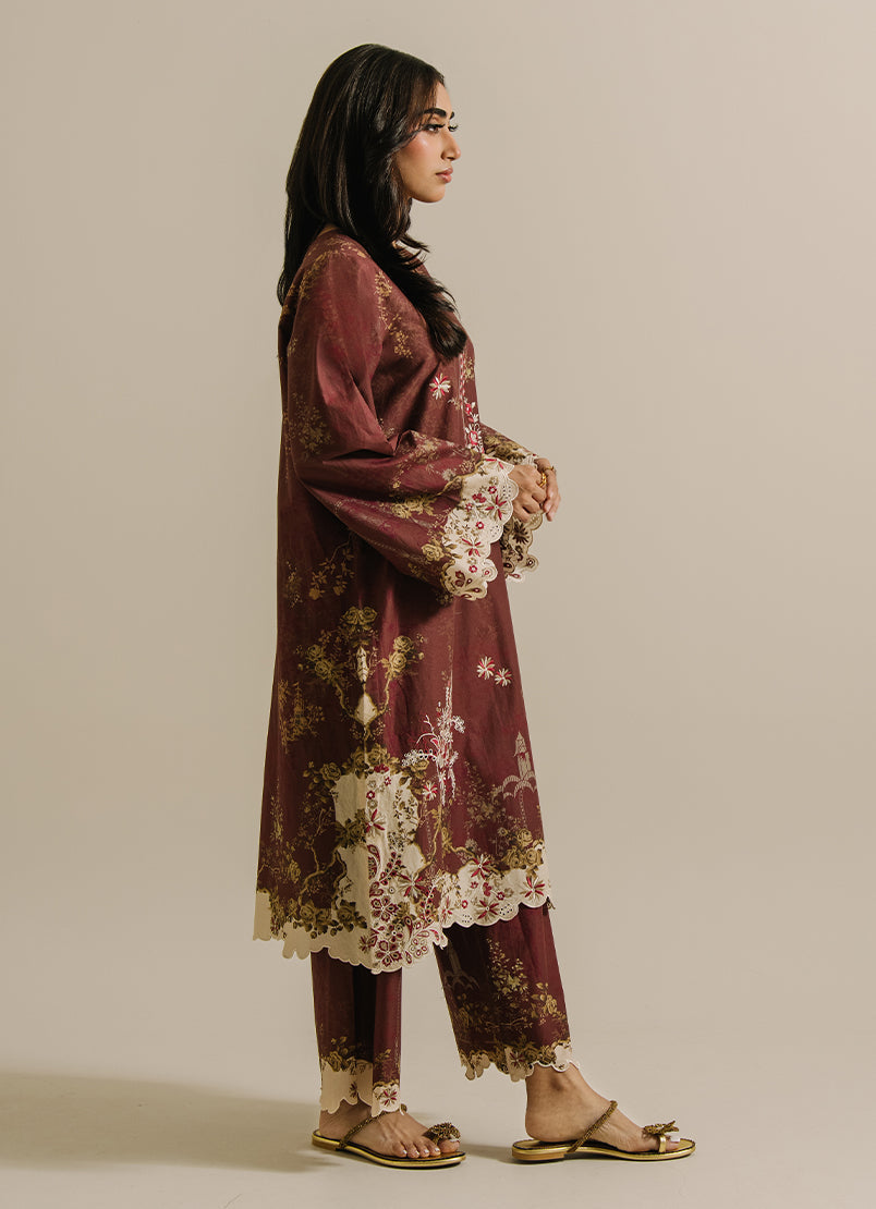Printed Embroidered CO-ORD Set