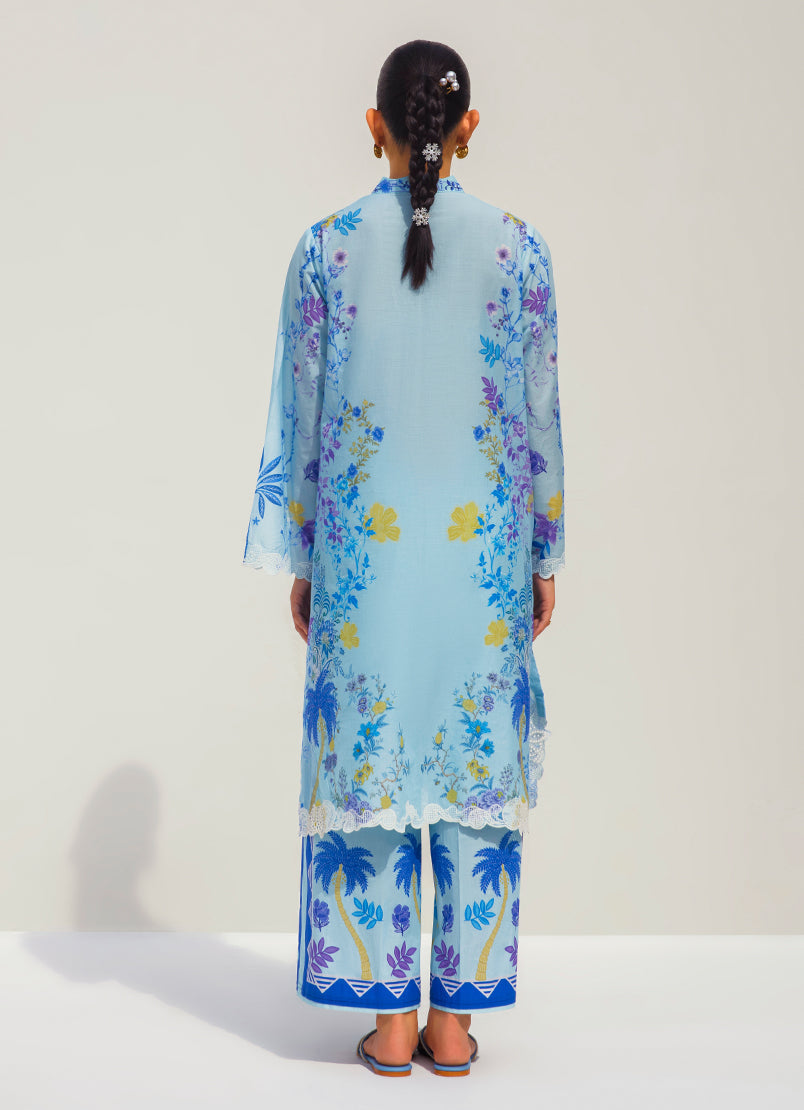 Printed Embroidered CO-ORD Set