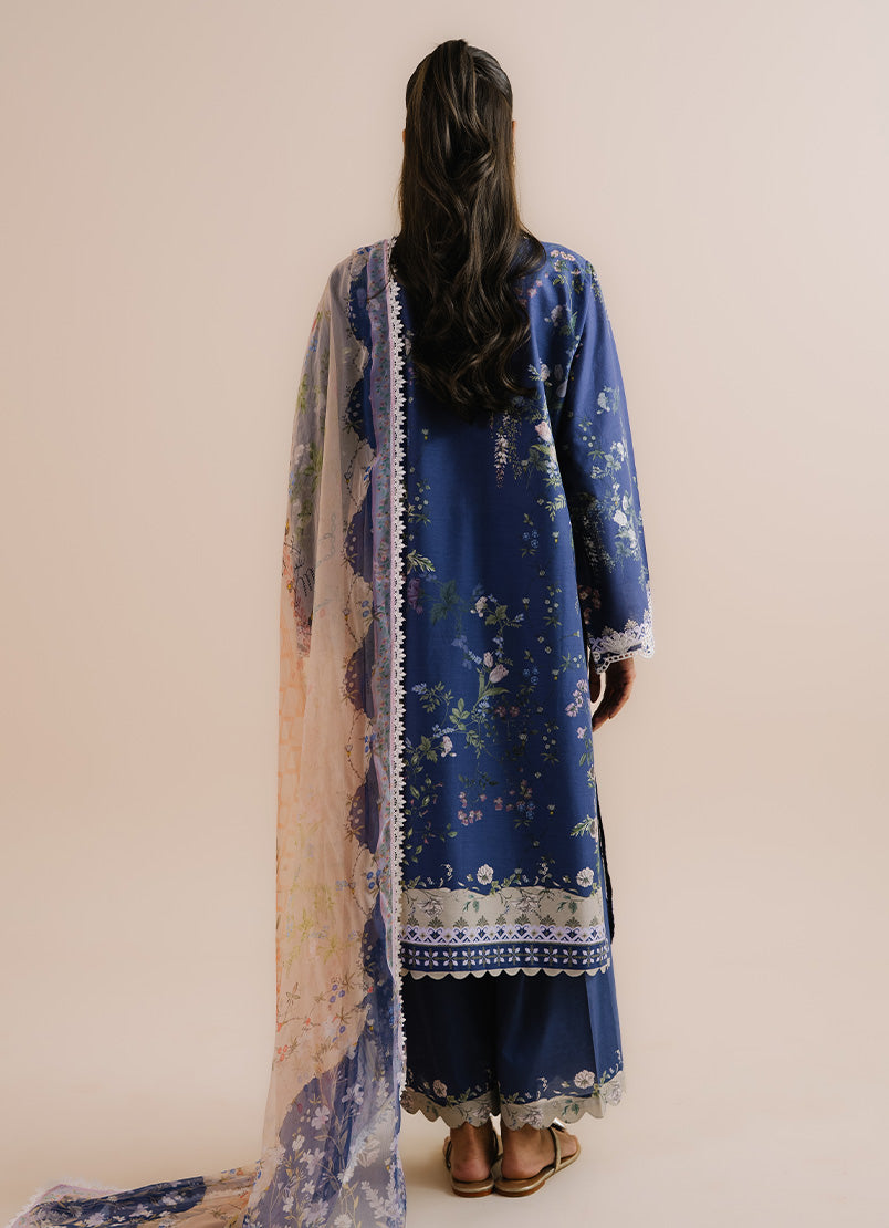Printed Embroidered 3 PC Suit