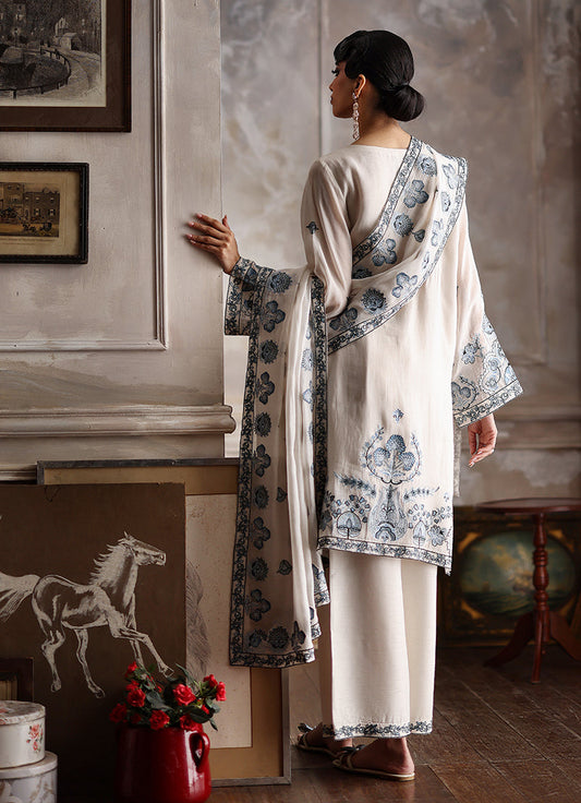 3PC Embroidered Suit
