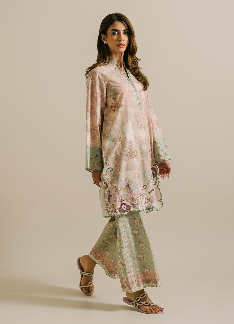 Printed Embroidered CO-ORD Set