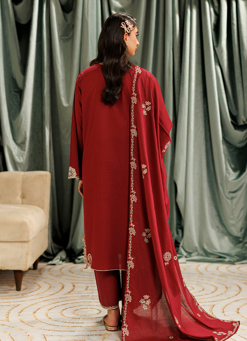 Embroidered 3 PC Suit