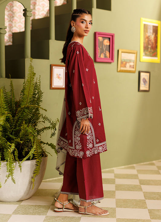 Embroidered 3 PC Suit