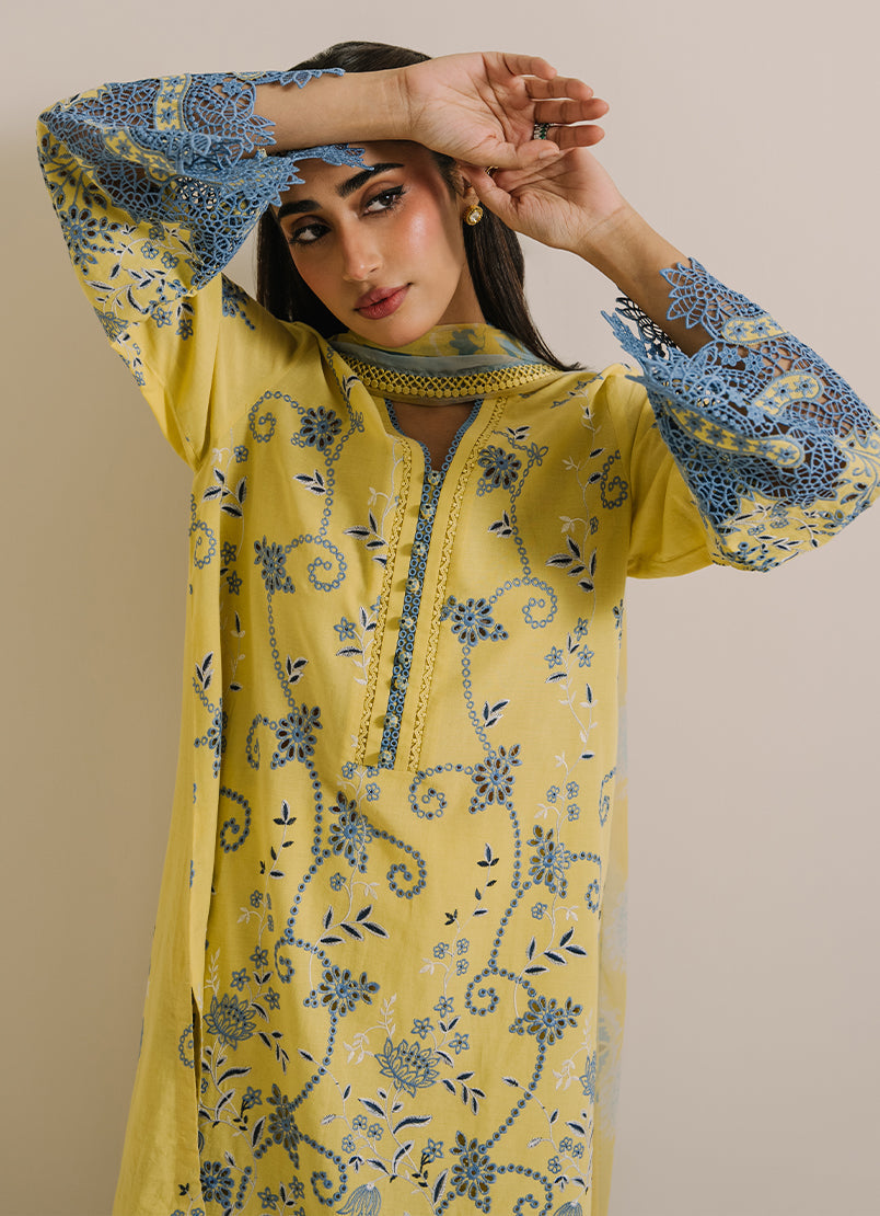 3 PC Embroidered Suit