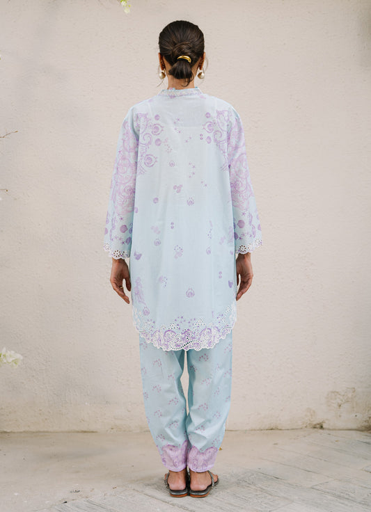 Printed Embroidered CO-ORD Set