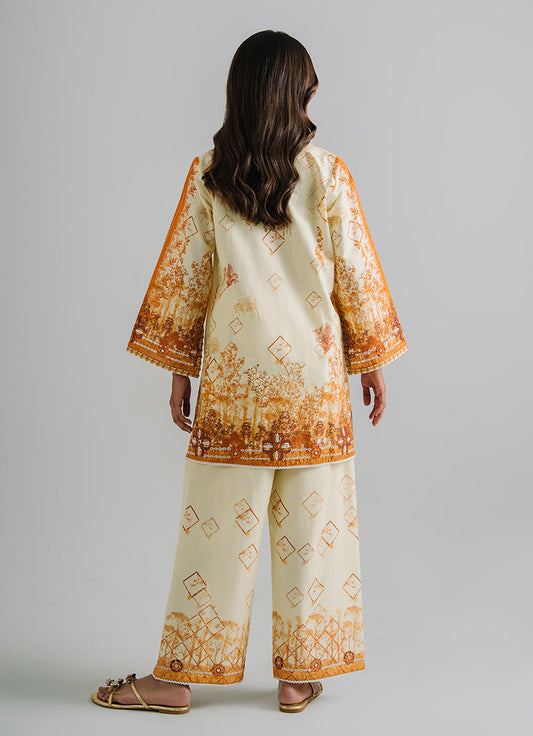 Printed Embroidered CO-ORD Set