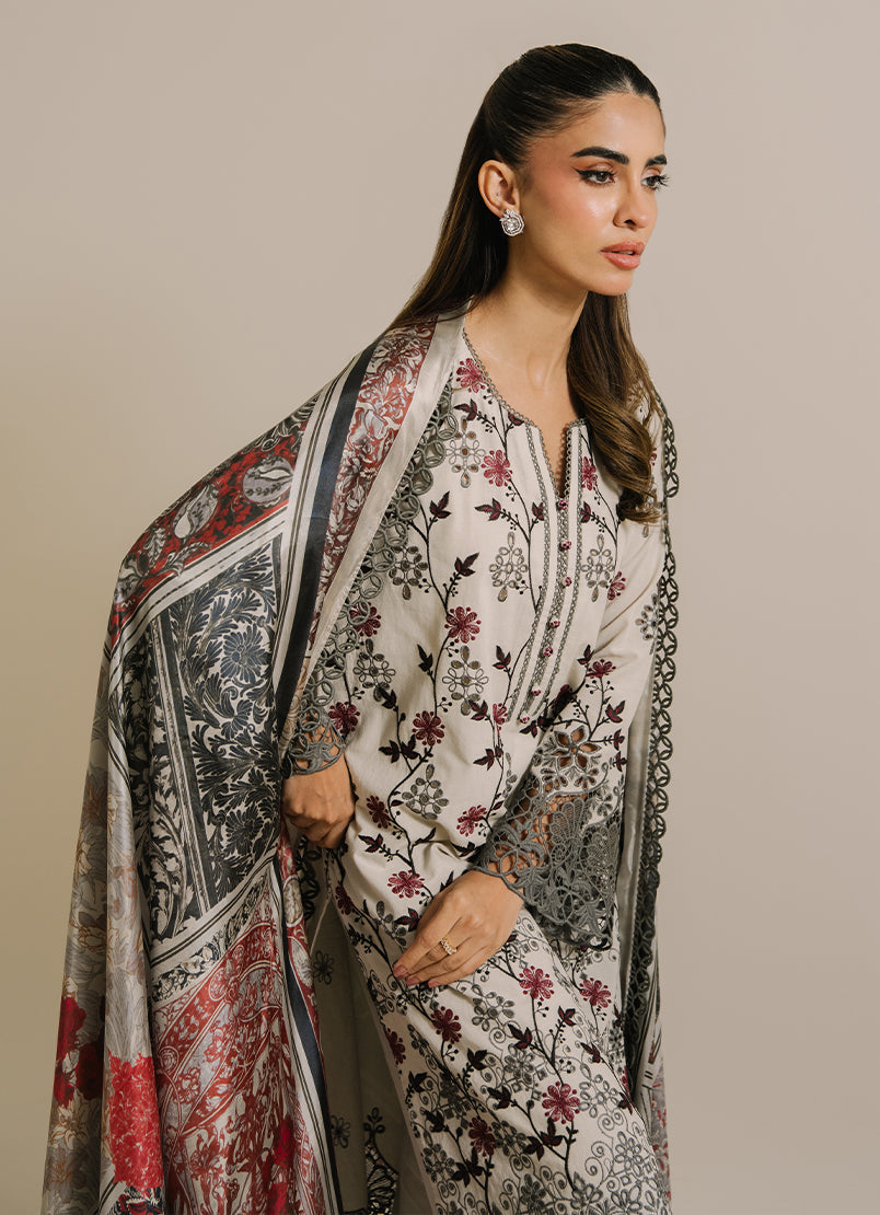3 PC Embroidered Suit