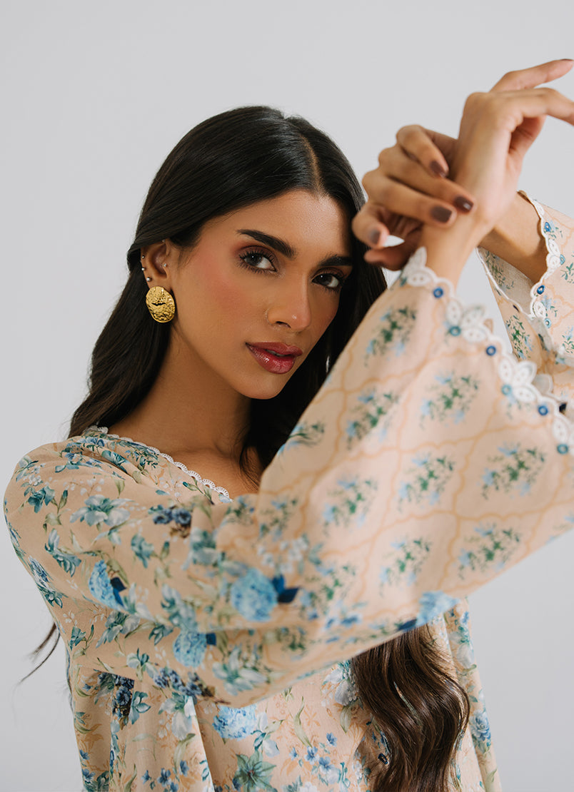 3 PC Embroidered Printed Suit