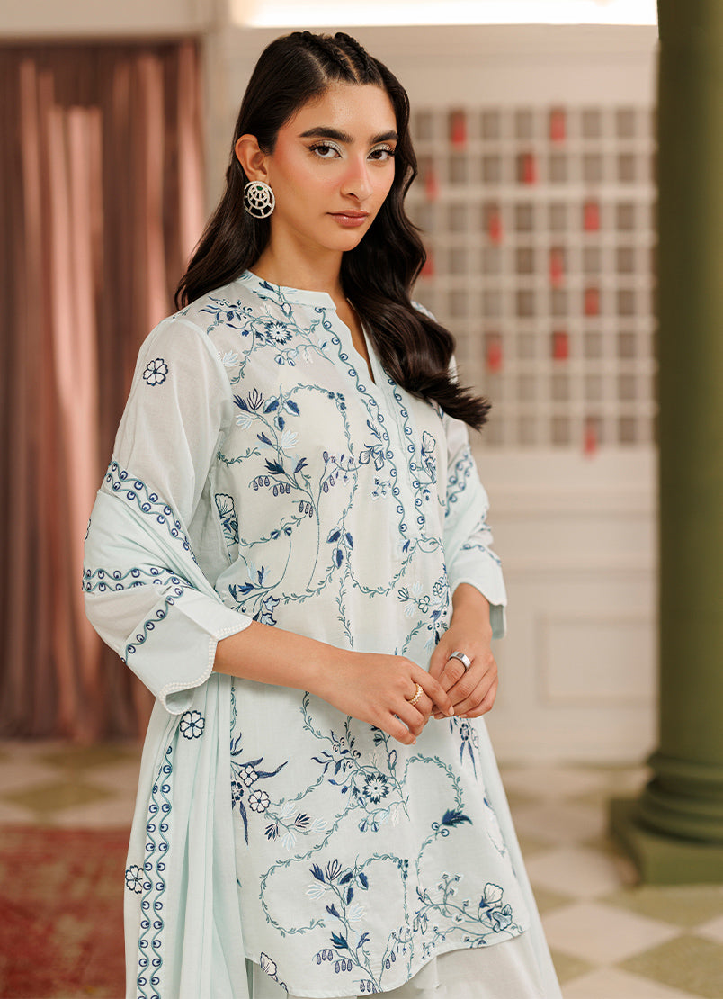 Embroidered 3 PC Suit