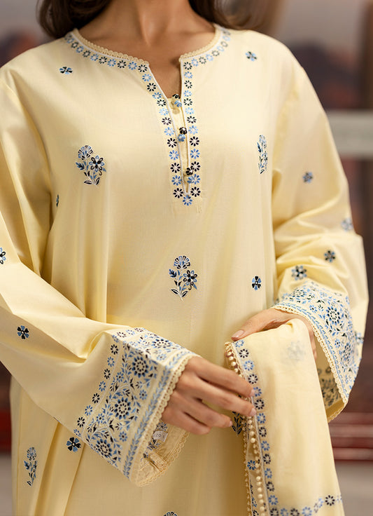 Embroidered 3 PC Suit