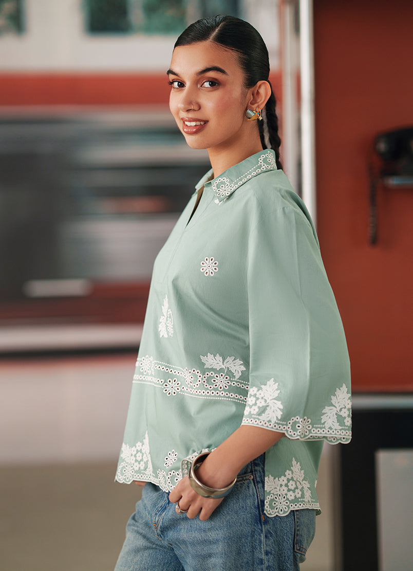 Embroidered Top