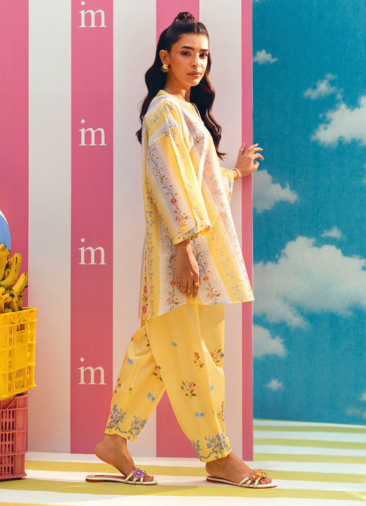 Printed Solid CO-ORD Set