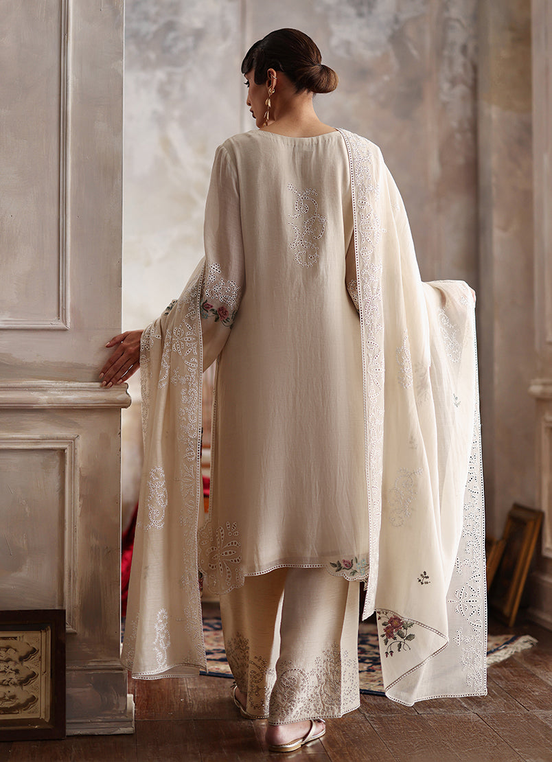 3PC Embroidered Suit