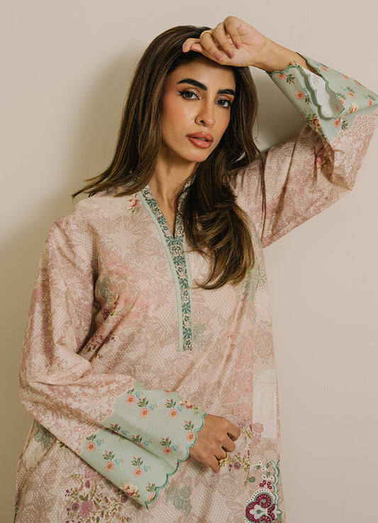 Printed Embroidered CO-ORD Set