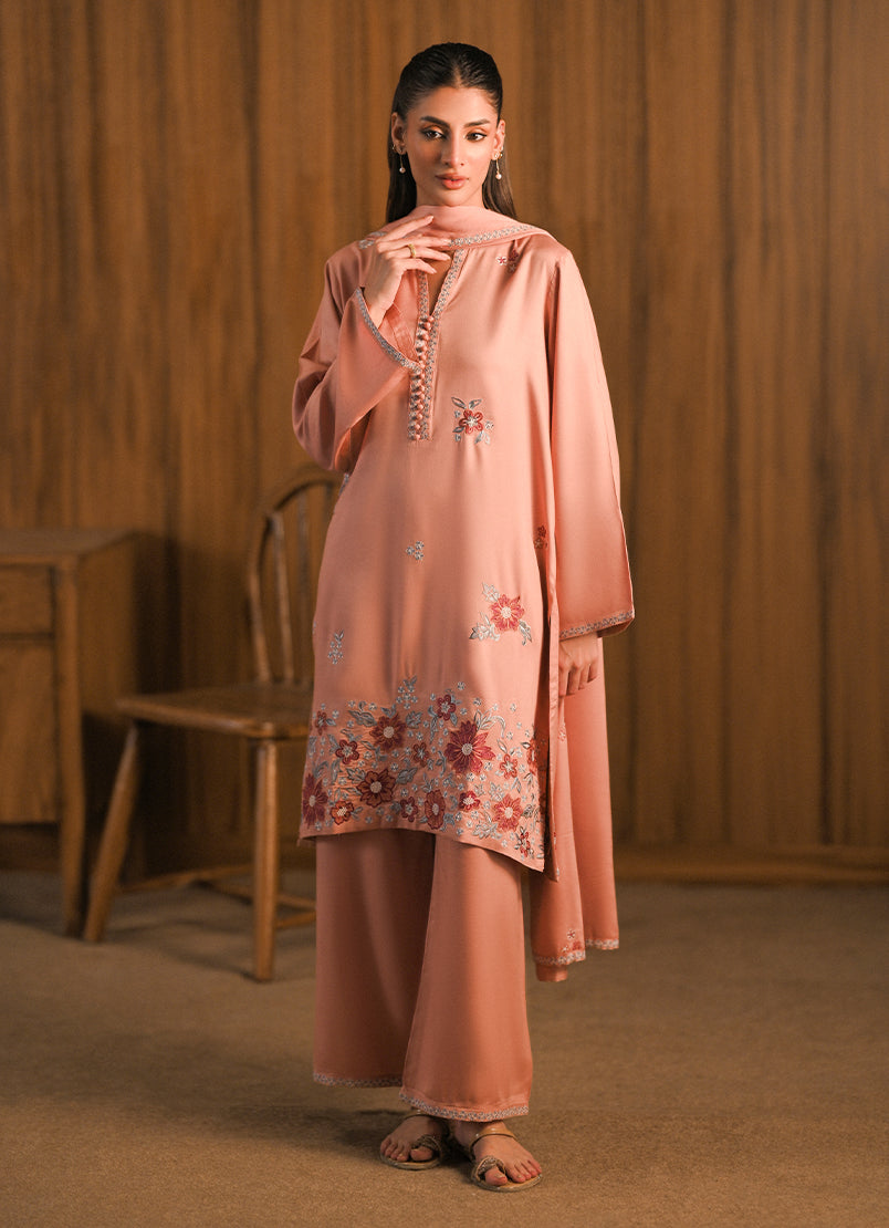 Embroidered 3 PC Suit
