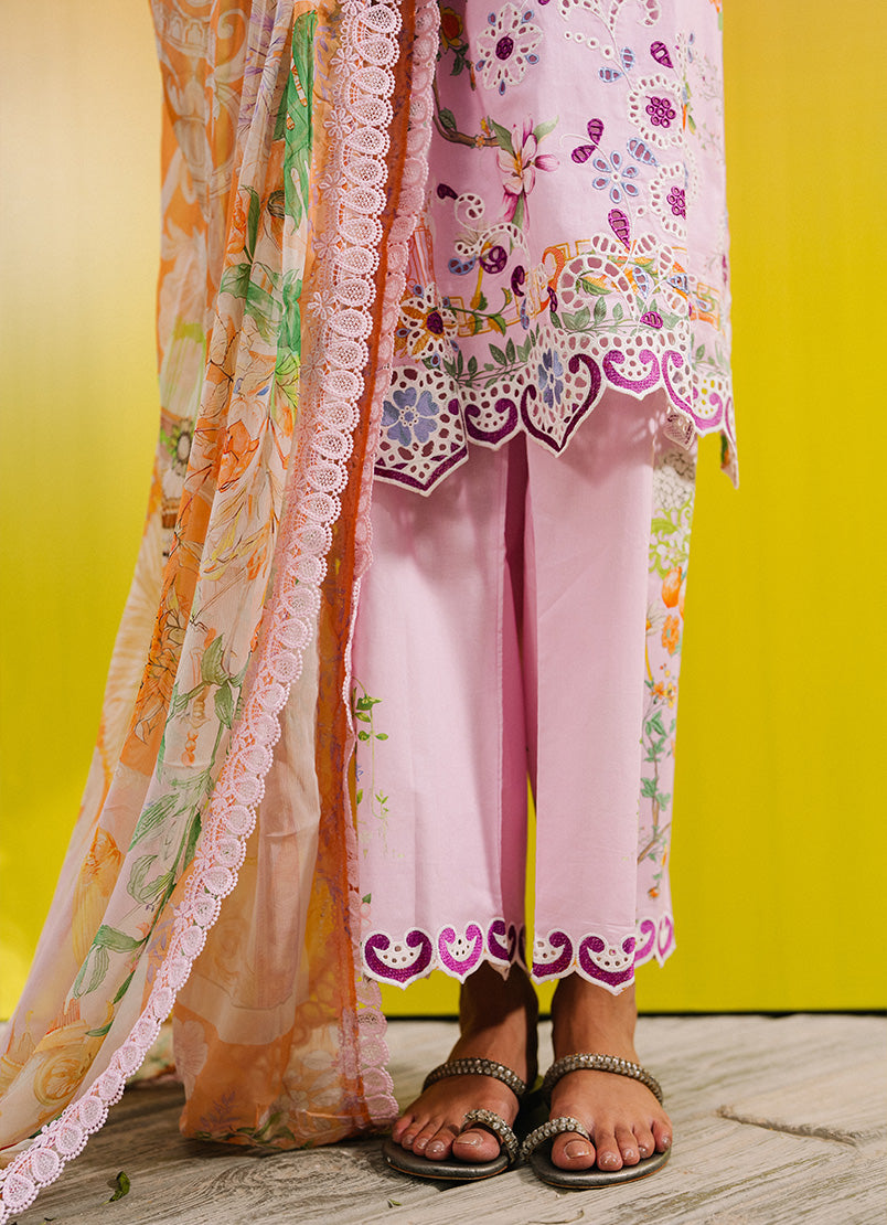 Printed Embroidered 3 PC Suit