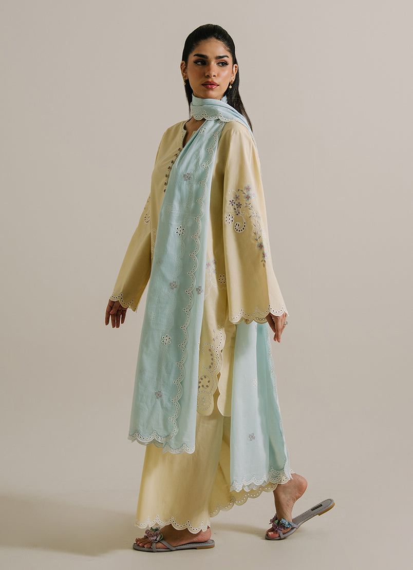 3PC Embroidered Suit