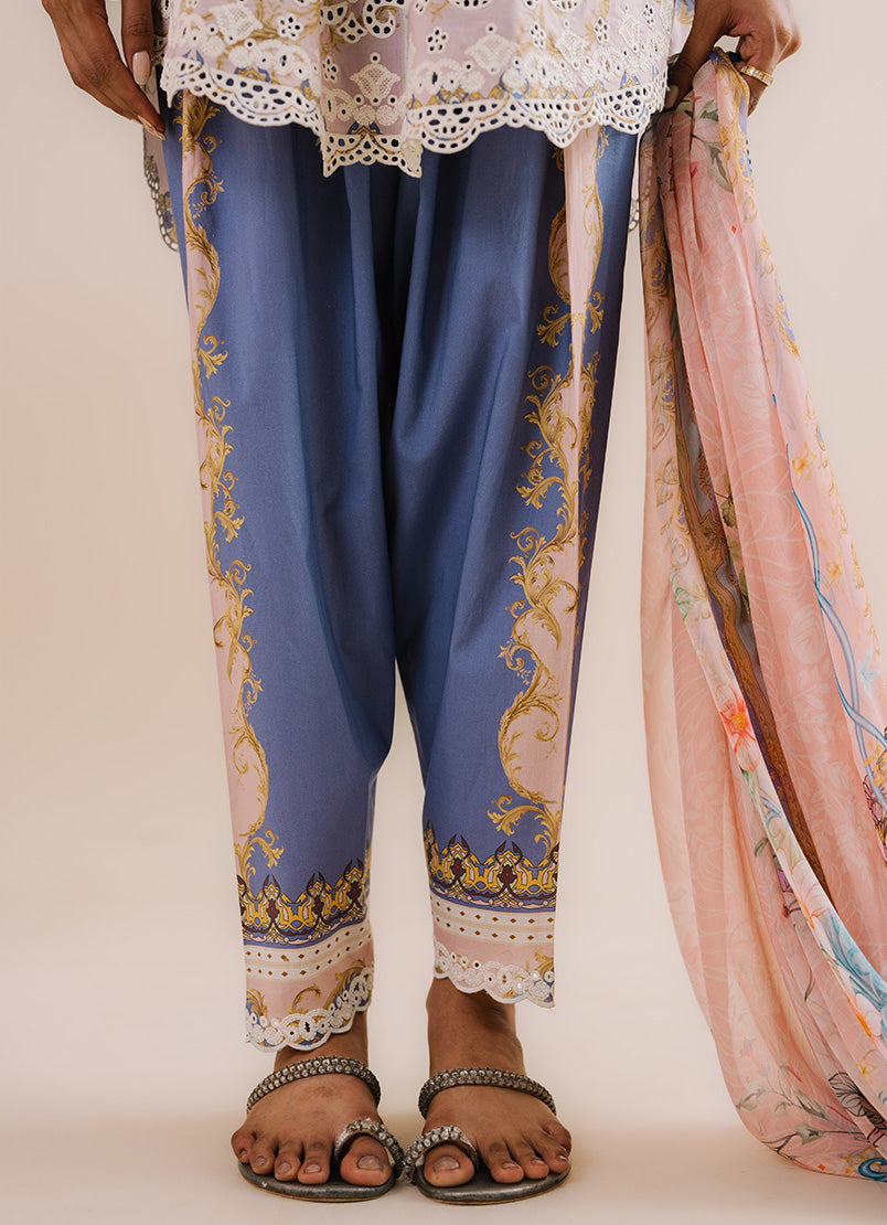 Printed Embroidered 3 PC Suit