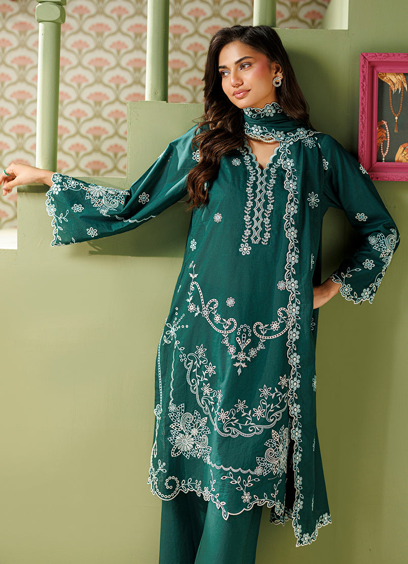 Embroidered 3 PC Suit