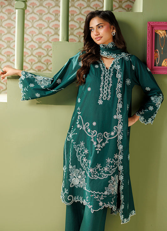 Embroidered 3 PC Suit
