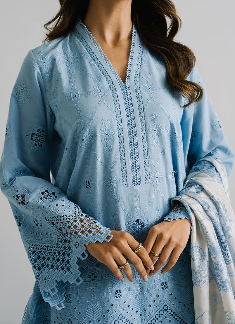 3 PC Embroidered Suit