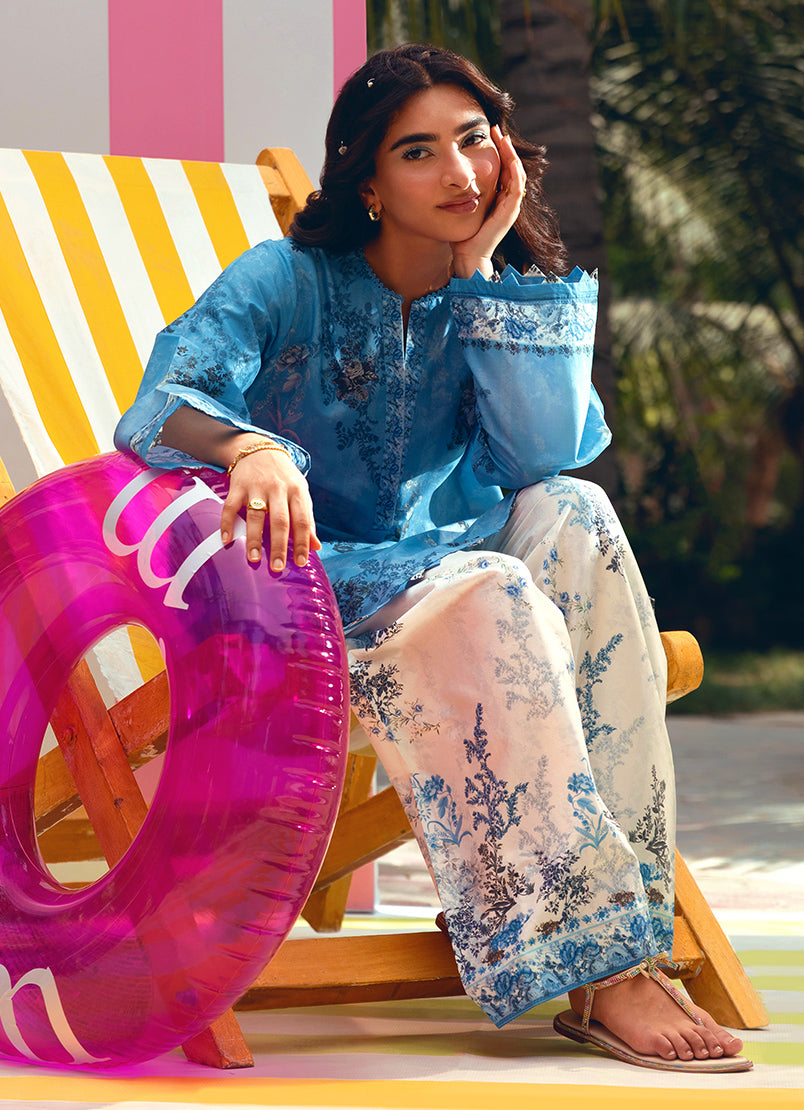 Printed Solid CO-ORD Set