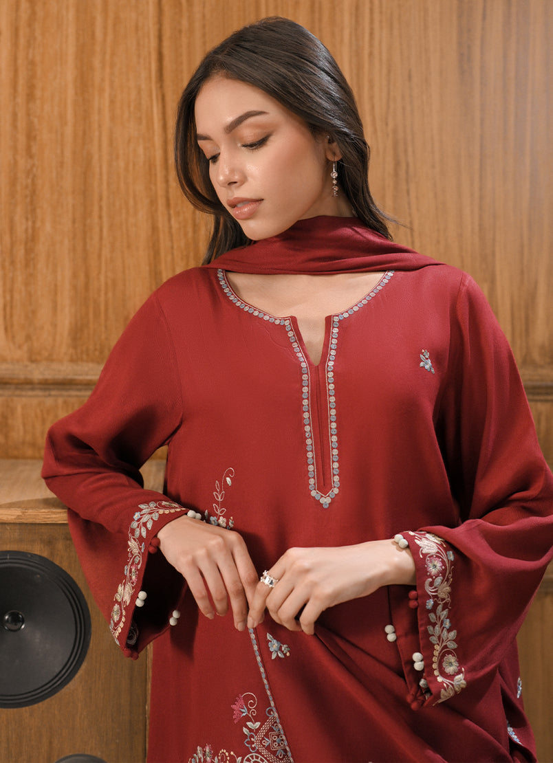 3 PC Embroidered Suit