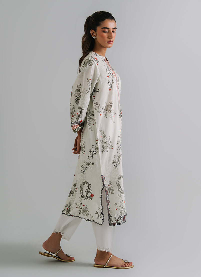 Printed Embroidered Kurta