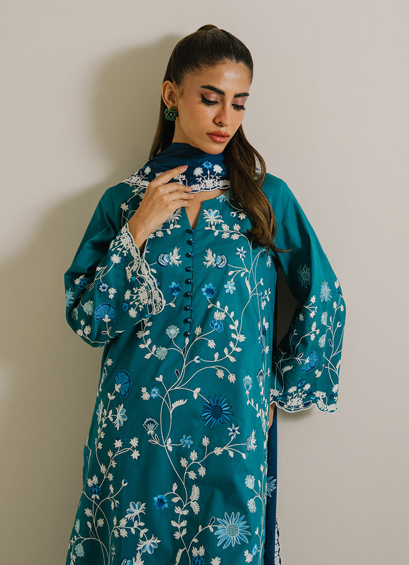 3PC Embroidered Suit