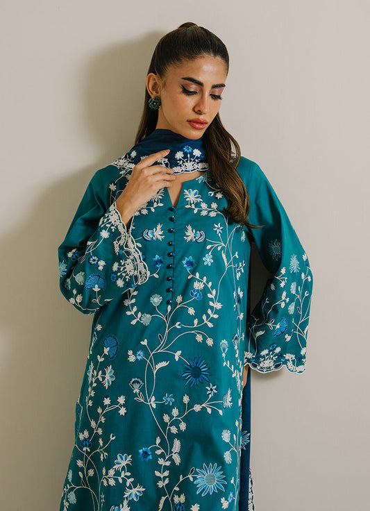 3PC Embroidered Suit