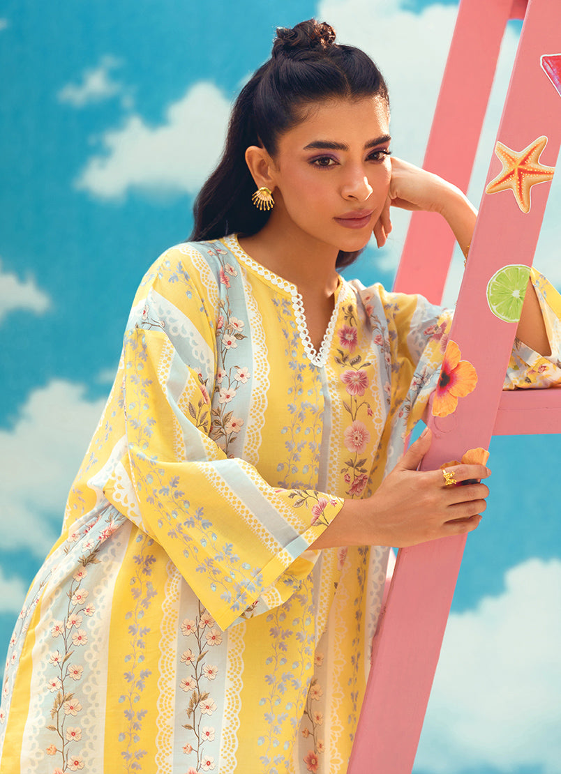 Printed Solid CO-ORD Set